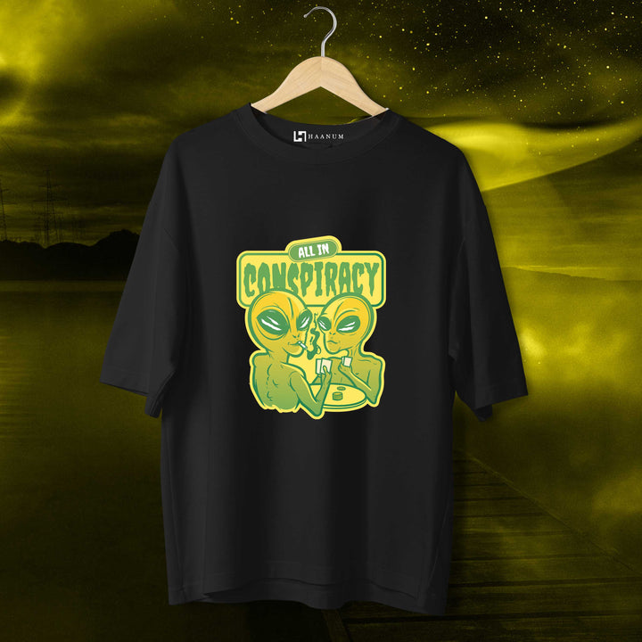 Alien Consiparcy Oversized Tshirt - Haanum