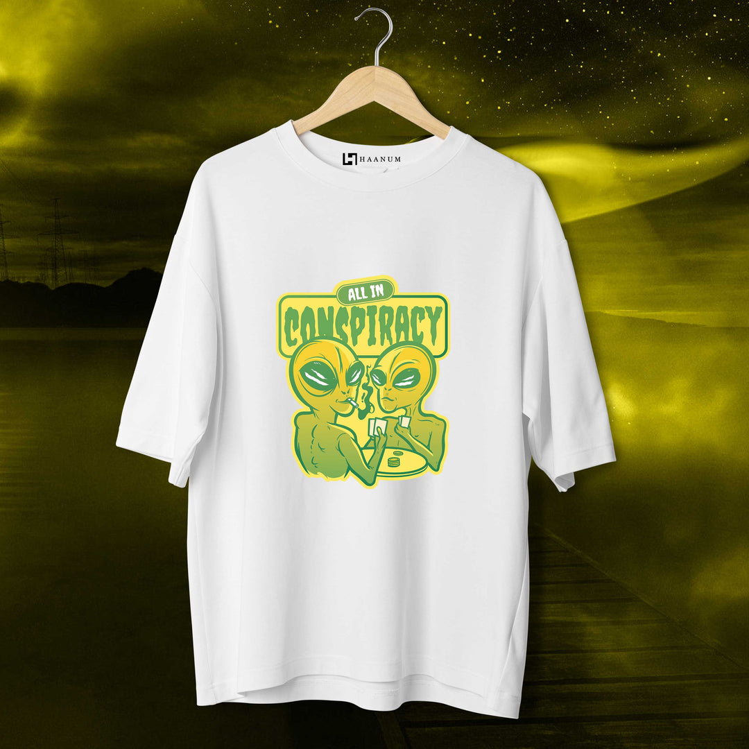 Alien Consiparcy Oversized Tshirt - Haanum