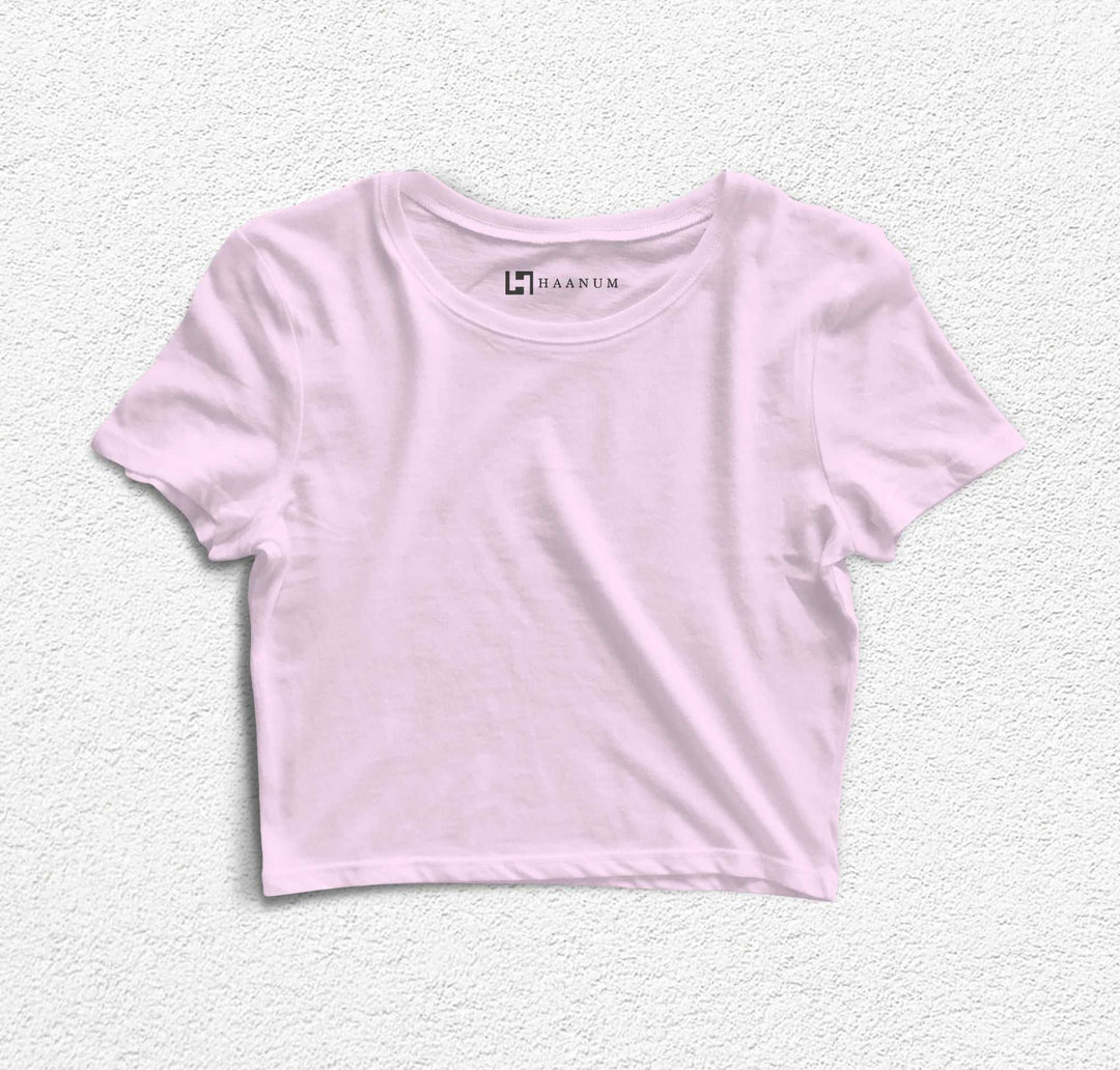 Pink Crop Top For Women - Haanum