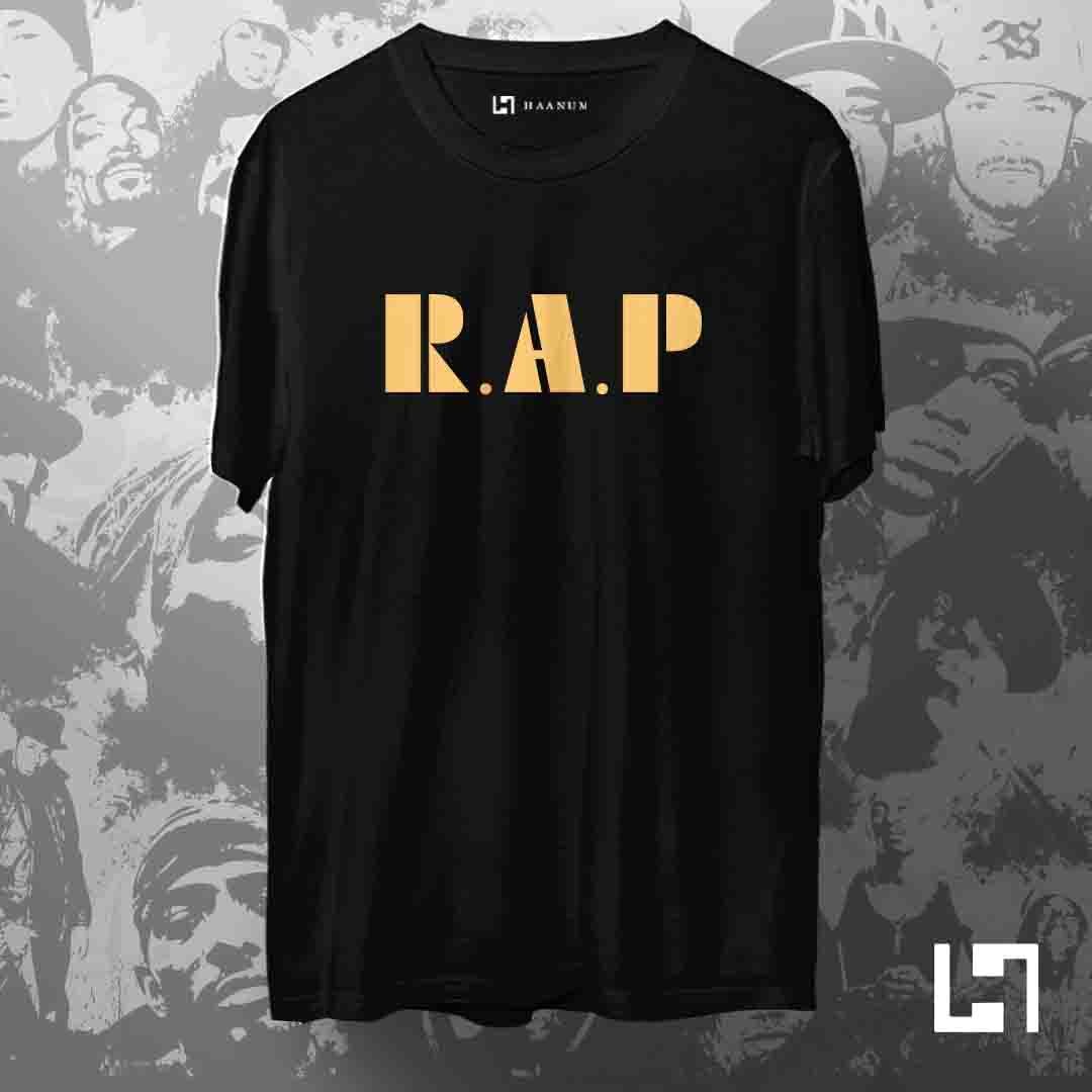 RAP Rhythm Crew Neck Half Sleeve Unisex T-Shirt - Haanum
