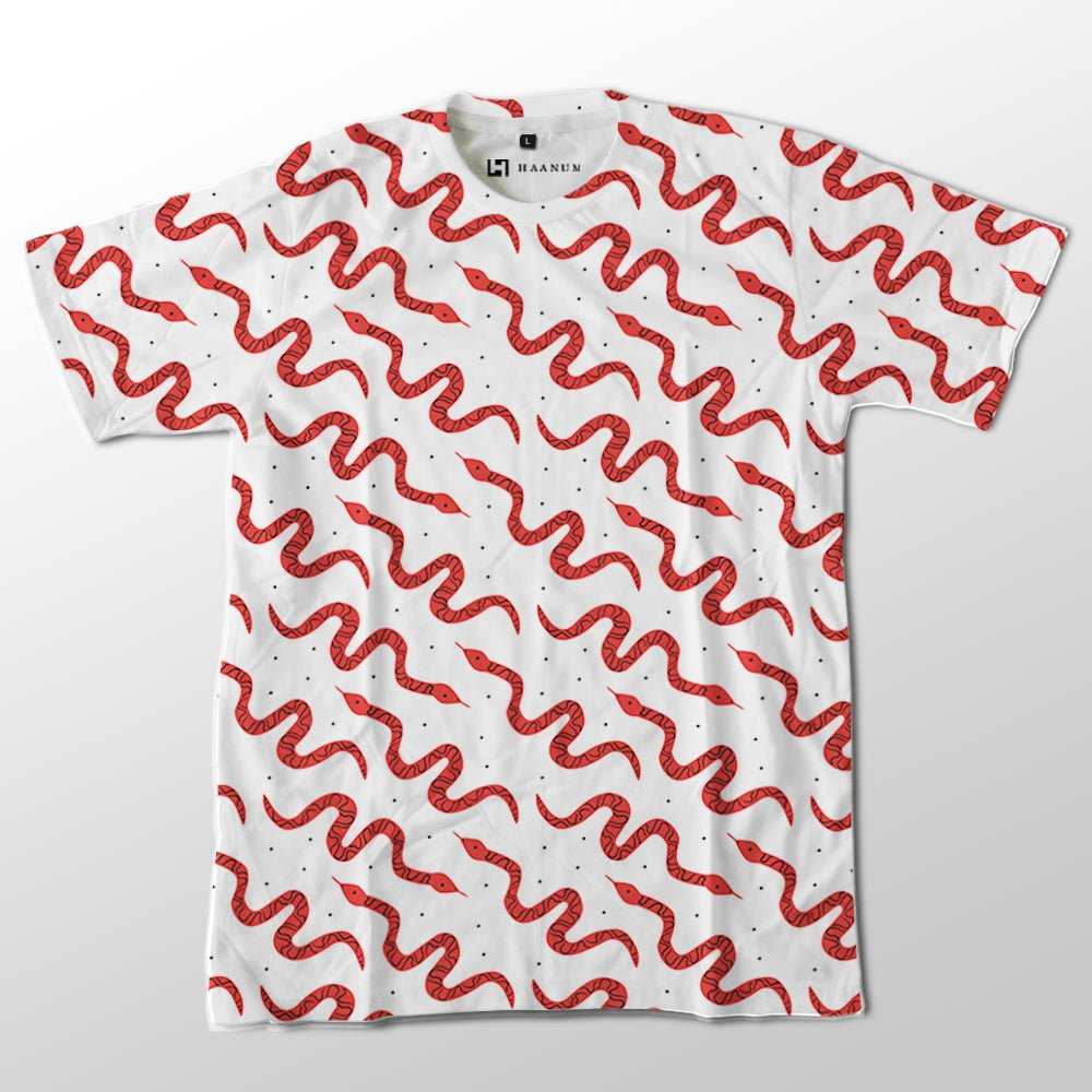 Snakes Full Print Half Sleeve Unisex T-Shirt - Haanum