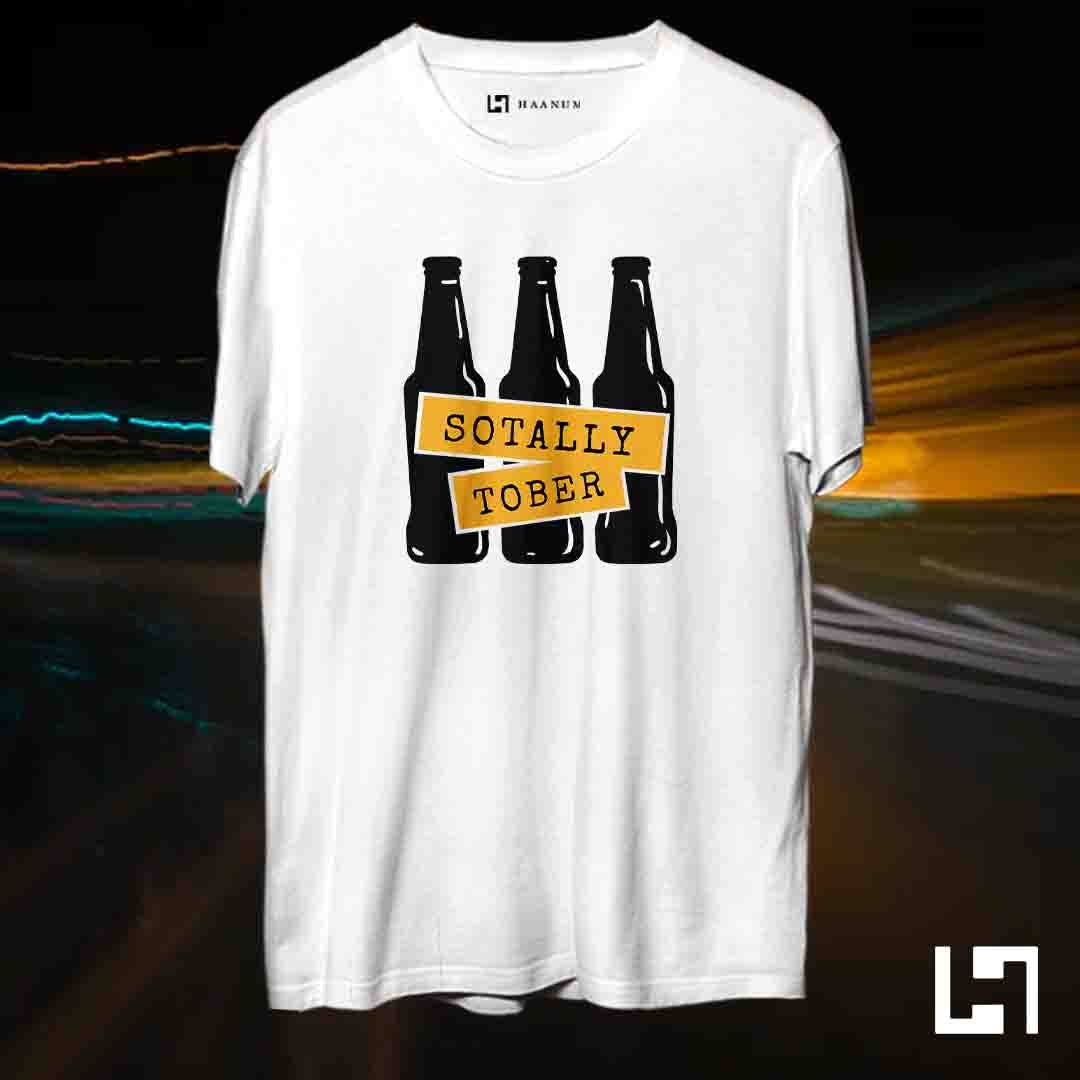 Sober Person (Drunk) Crew Neck Half Sleeve Unisex T-Shirt - Haanum