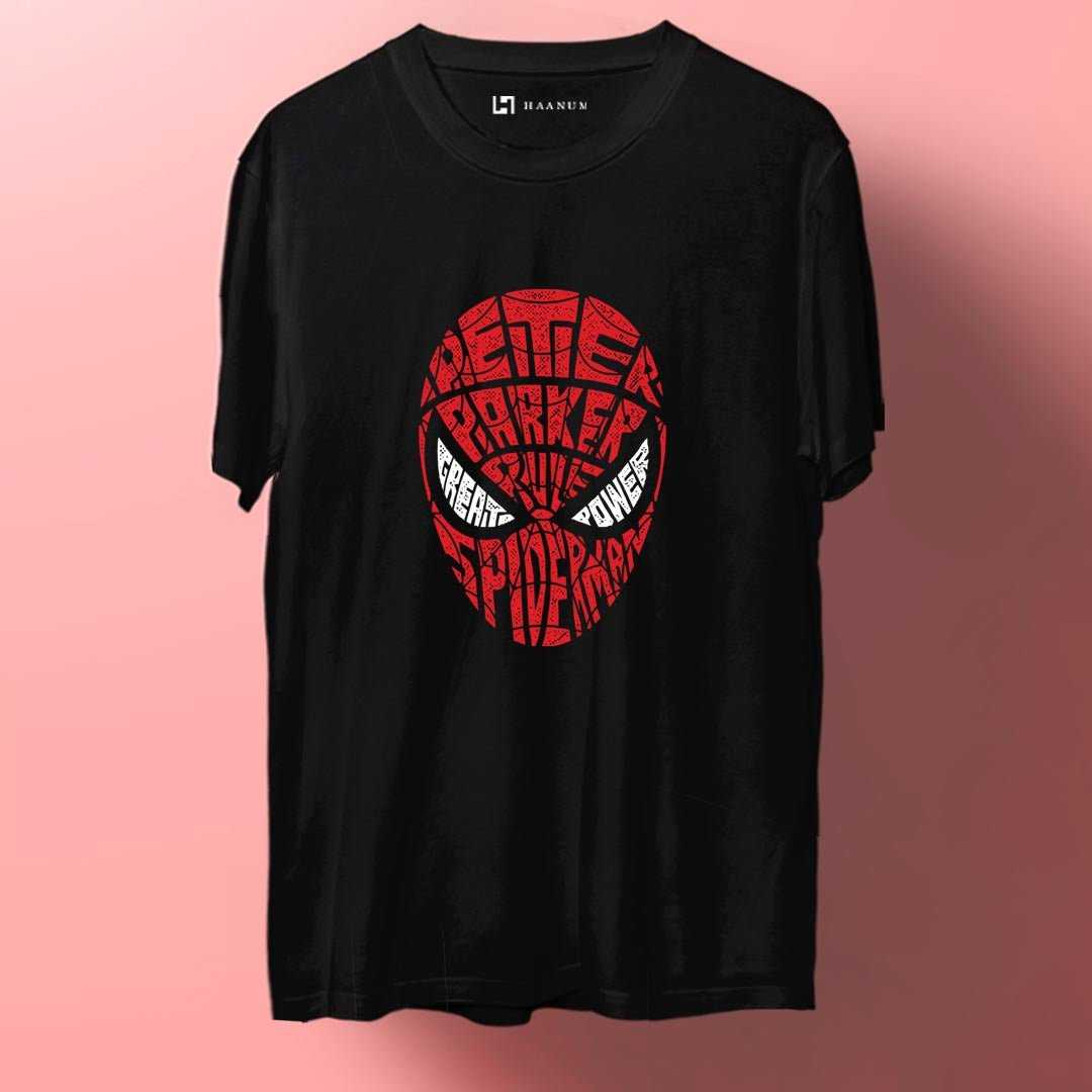 Spiderman Crew Neck Half Sleeve Unisex T-shirt - Haanum