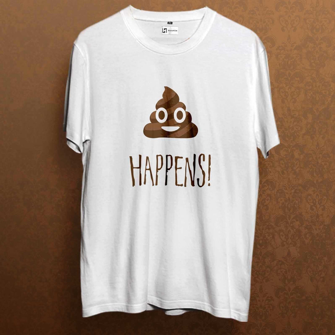 Stuff Happens Crew Neck Sleeve Unisex T-Shirt - Haanum