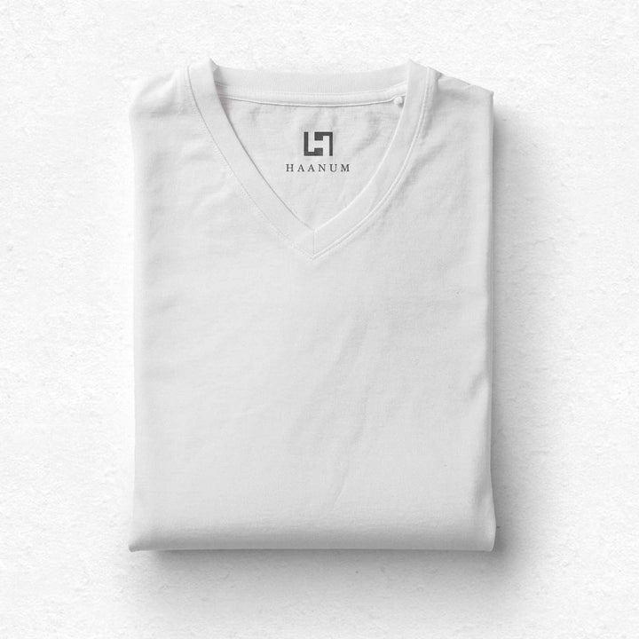 V-neck Half Sleeve Unisex T-shirts - Haanum