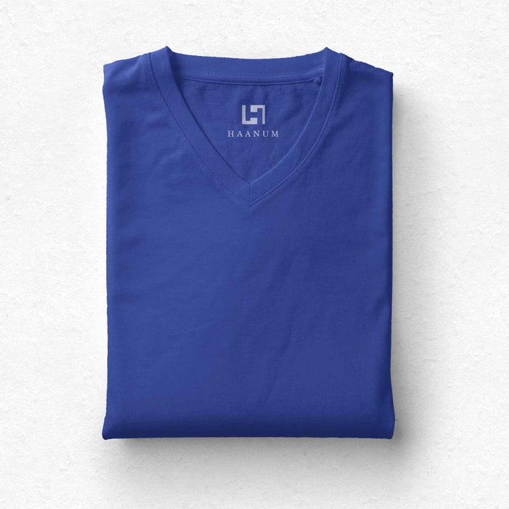 V-neck Half Sleeve Unisex T-shirts - Haanum