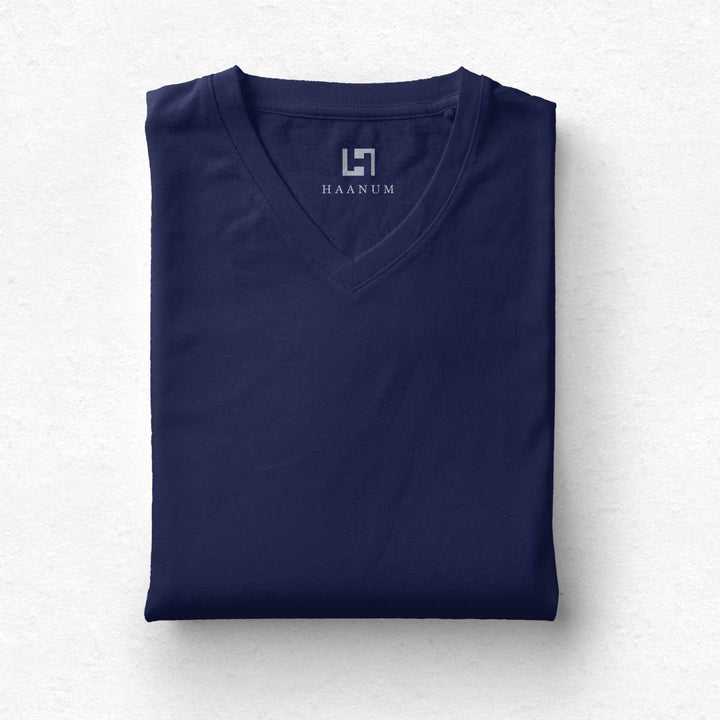 V-neck Half Sleeve Unisex T-shirts - Haanum