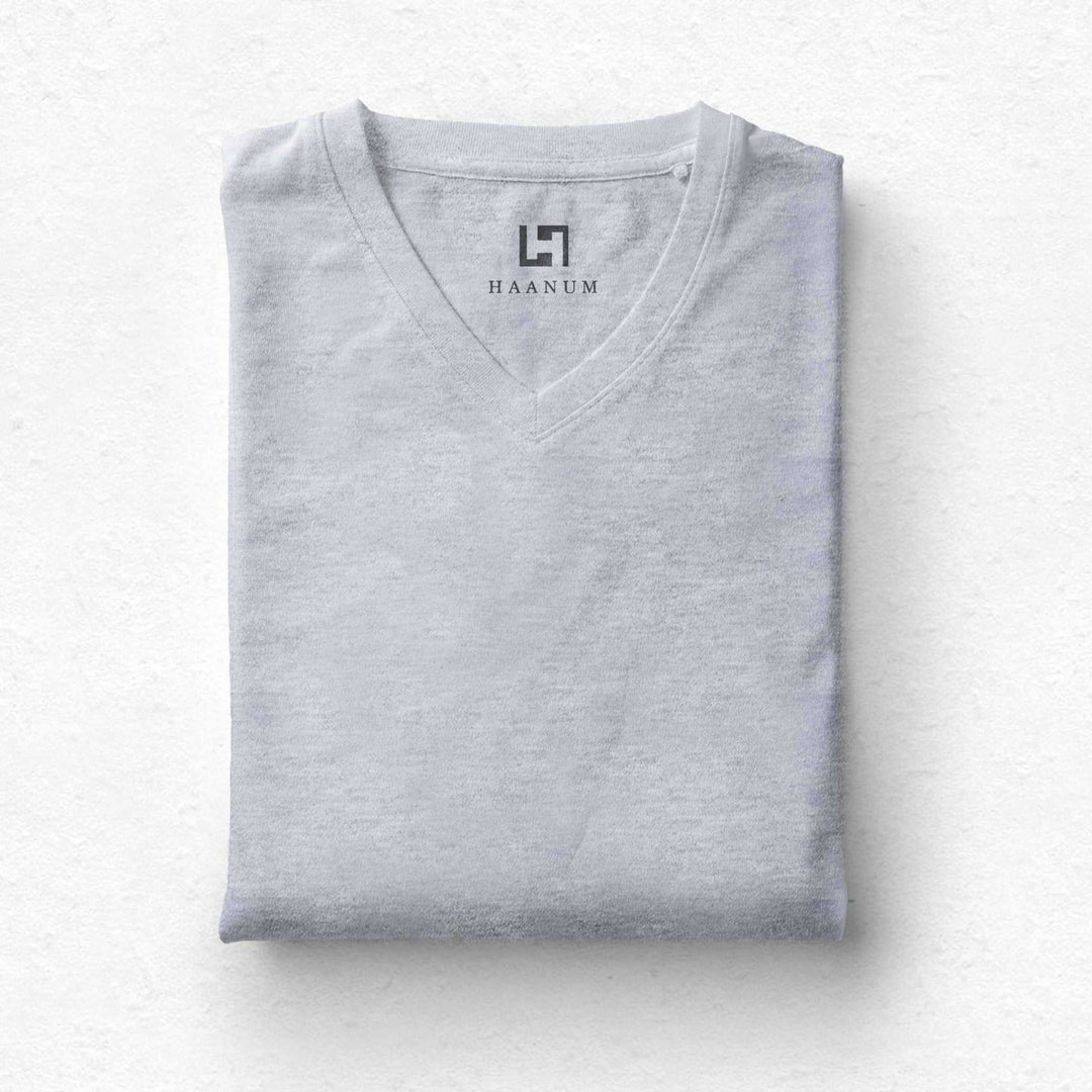 V-neck Half Sleeve Unisex T-shirts - Haanum