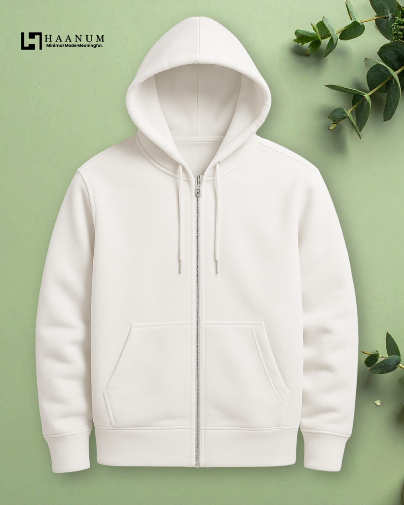【新品未開封】WHITE NOISE ZIP HOOD SET UP I MIX White Zip Unisex HeavyWeight Hoodie Plain – Haanum