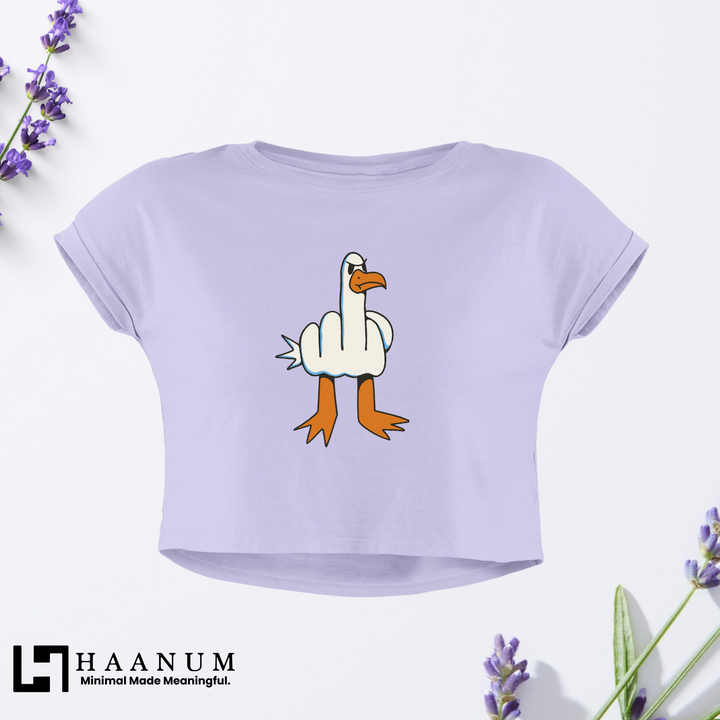 Angry Duck Crop Top For Women