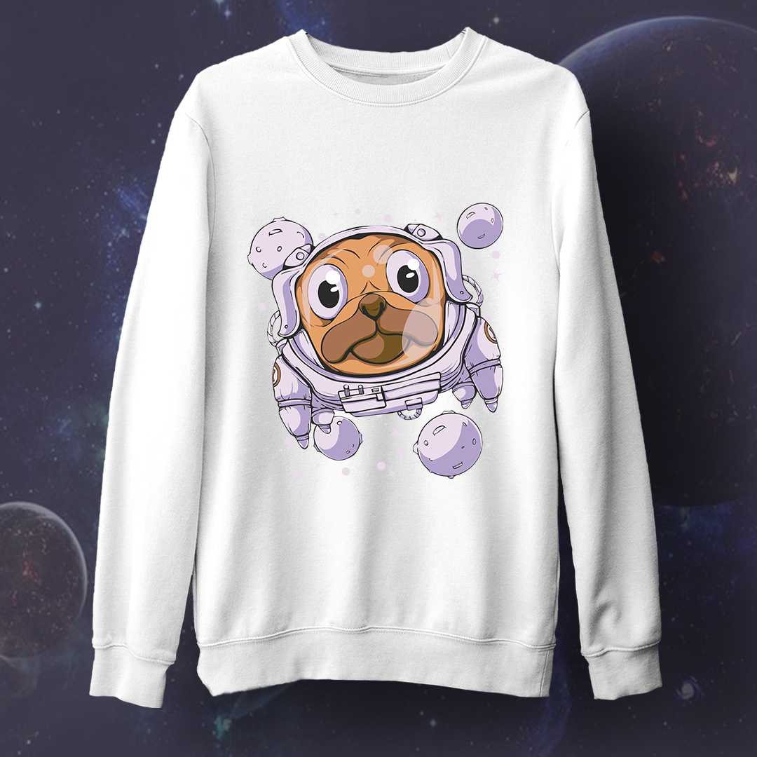 Astro Pug Unisex Sweatshirt