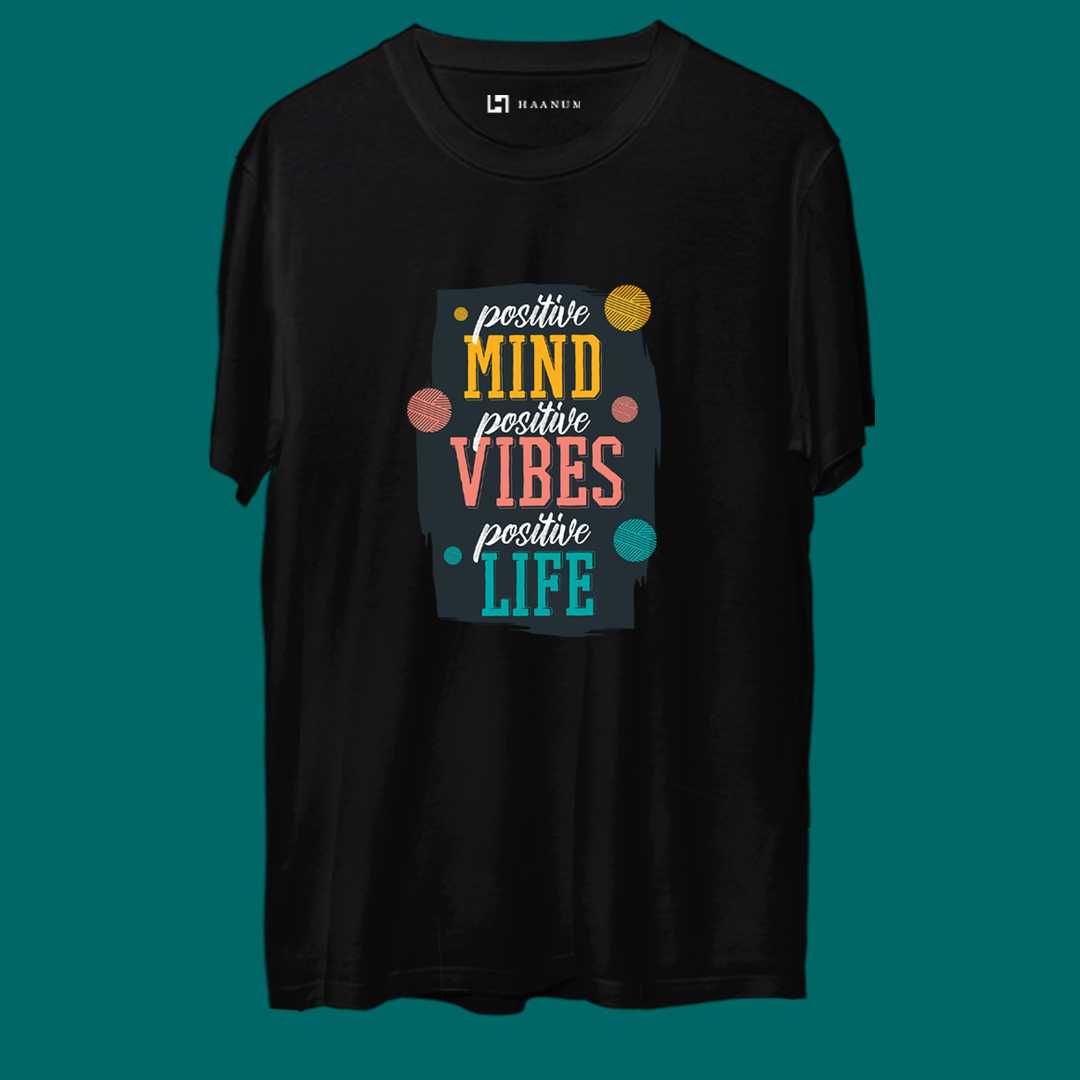 Positive Minds Crew Neck Half Sleeve Unisex T-Shirt
