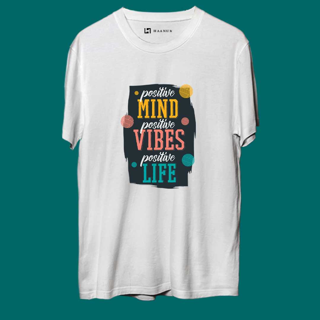 Positive Minds Crew Neck Half Sleeve Unisex T-Shirt