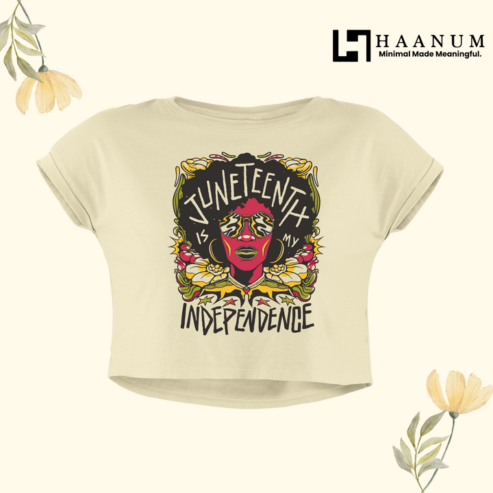 Juneteenth Crop Top For Women