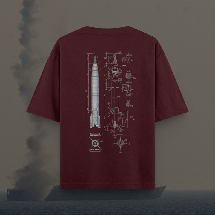 Brahmos Oversized Round Neck Half Sleeve Unisex T-Shirt