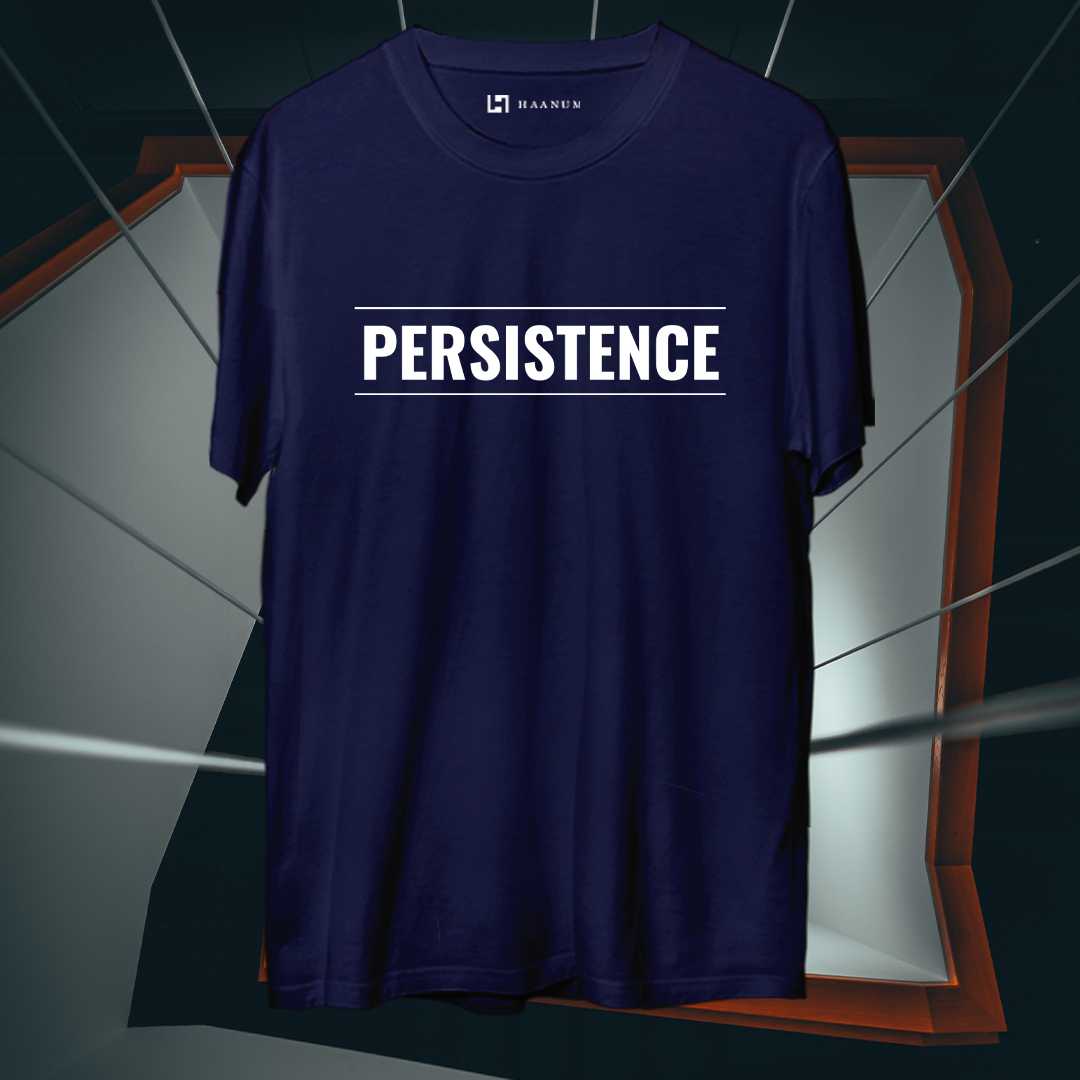 Persistence Puff Print Round Neck Half Sleeve Unisex T-Shirt
