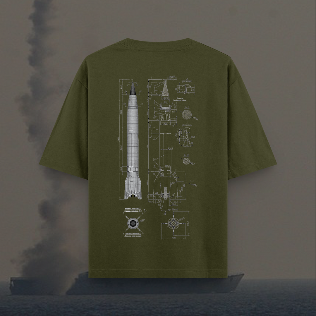 Brahmos Oversized Round Neck Half Sleeve Unisex T-Shirt
