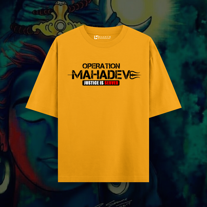 OP Mahadev Oversized Round Neck Half Sleeve Unisex T-Shirt