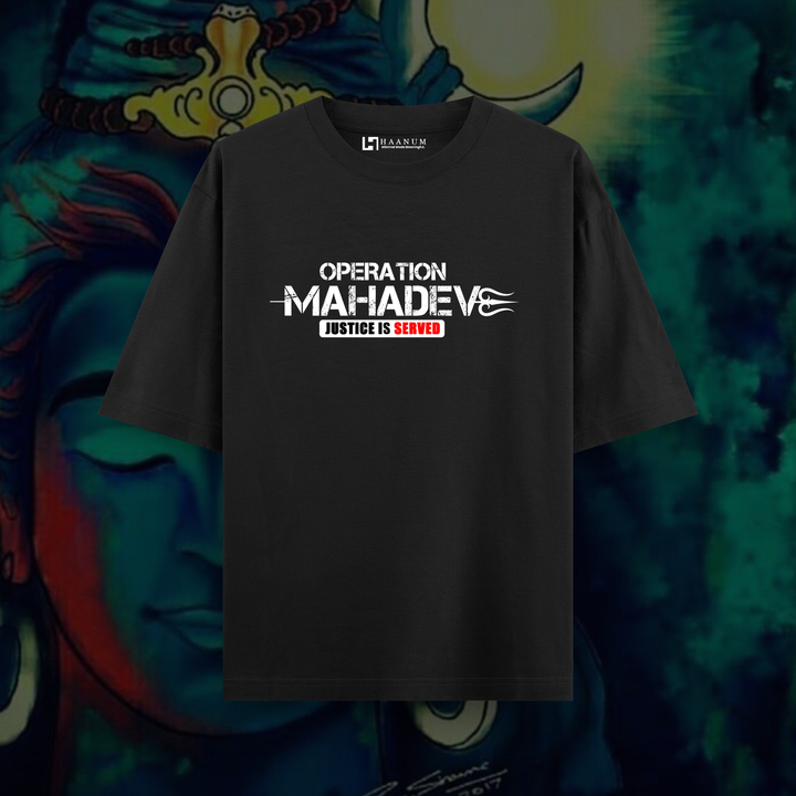 OP Mahadev Oversized Round Neck Half Sleeve Unisex T-Shirt