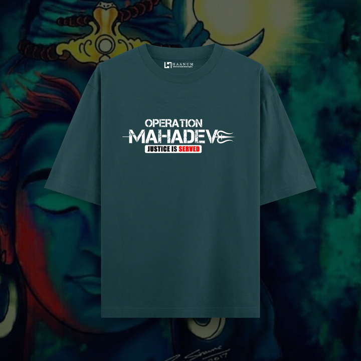 OP Mahadev Oversized Round Neck Half Sleeve Unisex T-Shirt