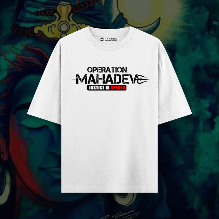 OP Mahadev Oversized Round Neck Half Sleeve Unisex T-Shirt