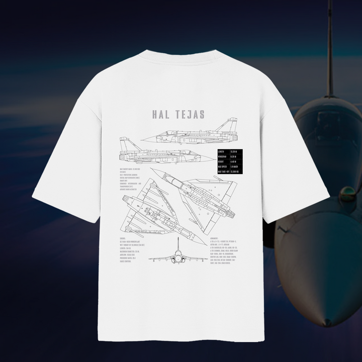 Tejas Oversized Round Neck Half Sleeve Unisex T-Shirt