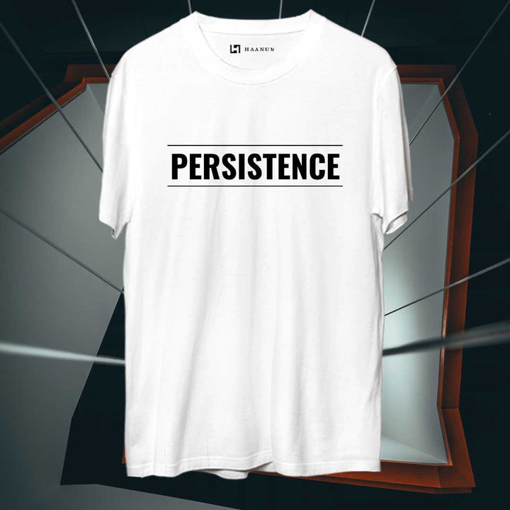 Persistence Puff Print Round Neck Half Sleeve Unisex T-Shirt