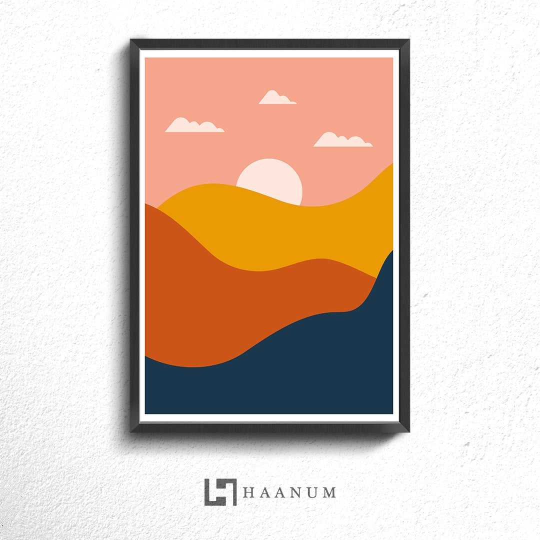 Abstract Hills Poster - Haanum