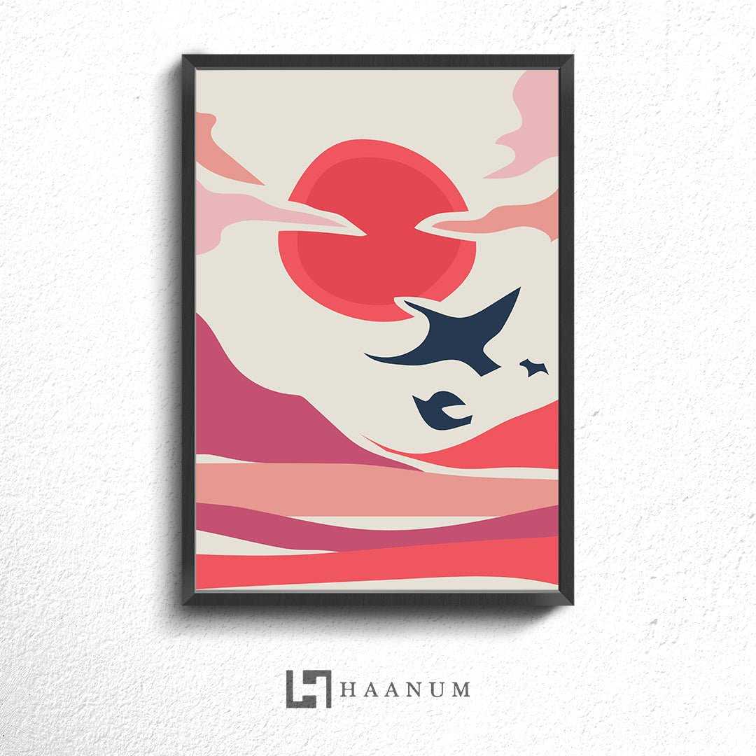 Abstract Sunset Poster - Haanum