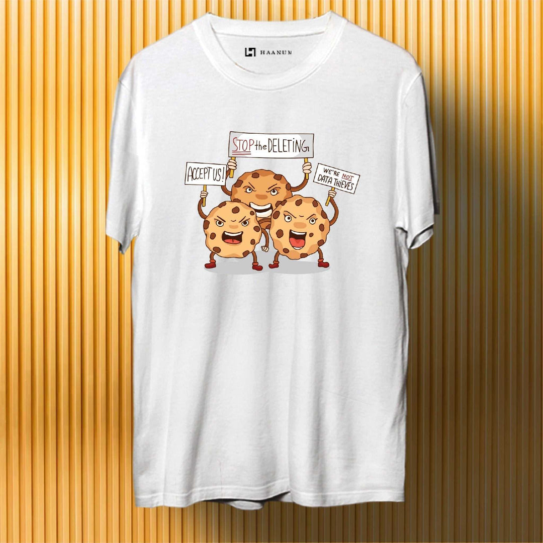 Cookies Round Neck Half Sleeve Unisex T-Shirt - Haanum