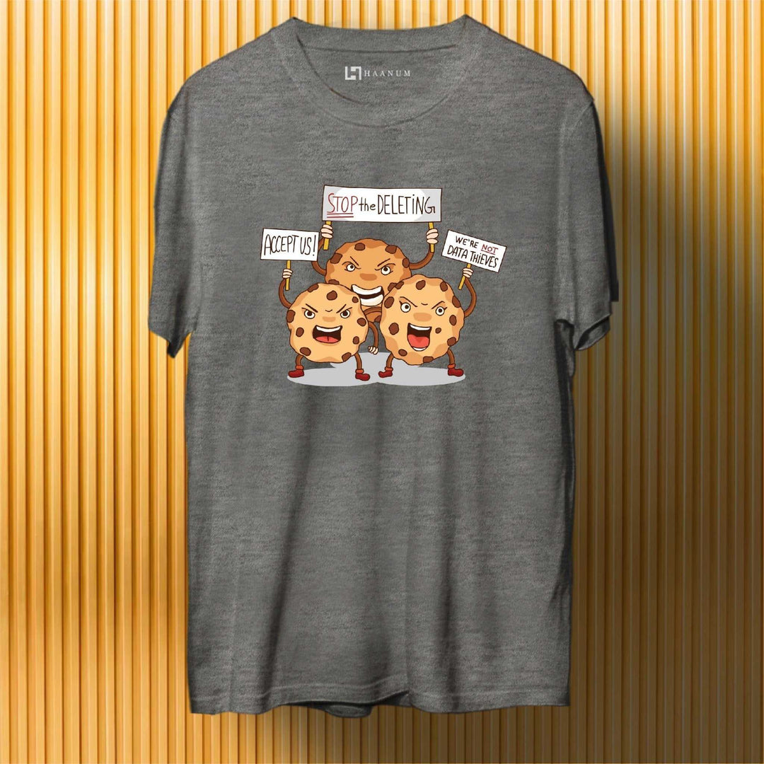 Cookies Round Neck Half Sleeve Unisex T-Shirt - Haanum