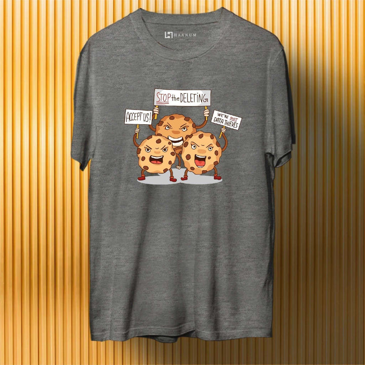 Cookies Round Neck Half Sleeve Unisex T-Shirt - Haanum