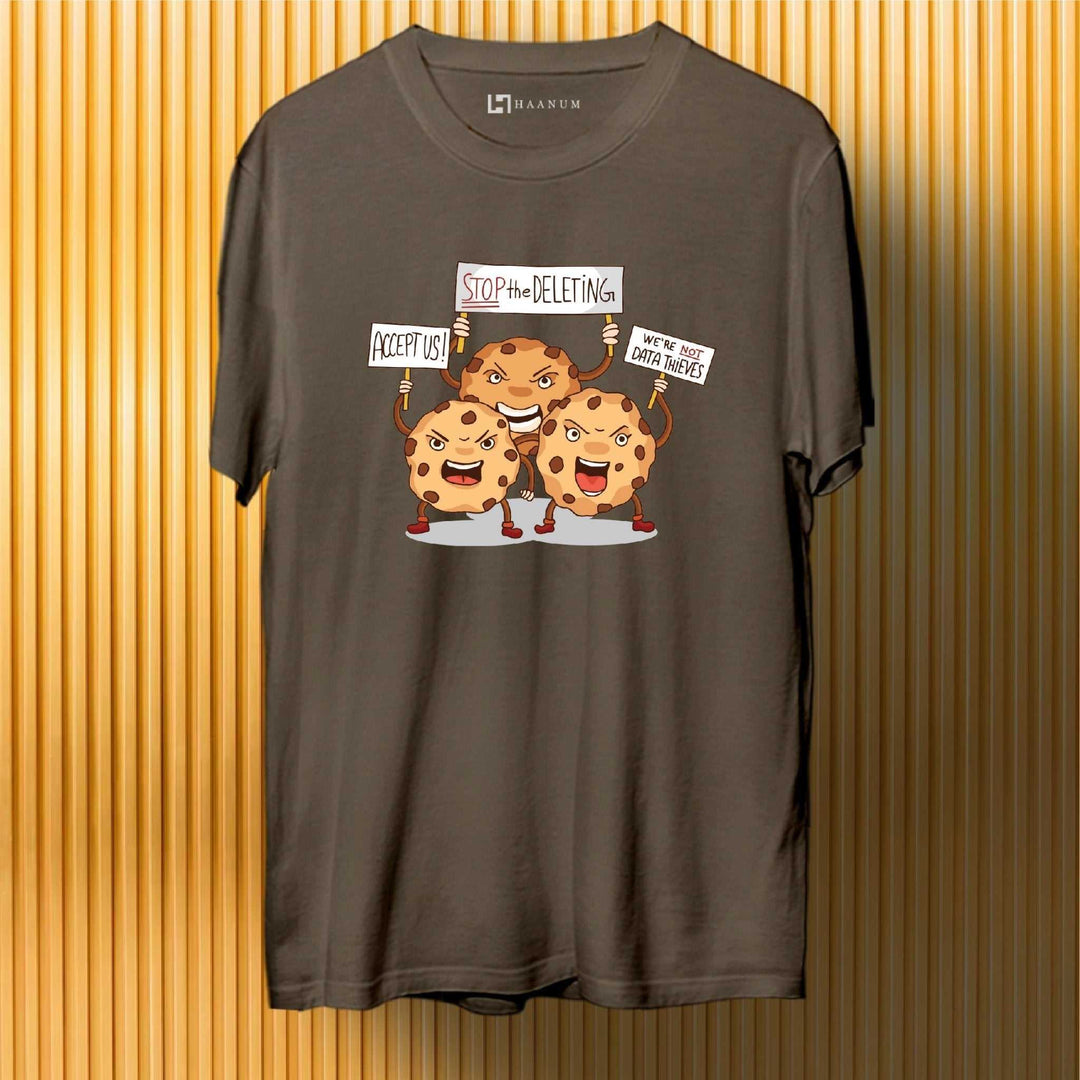 Cookies Round Neck Half Sleeve Unisex T-Shirt - Haanum