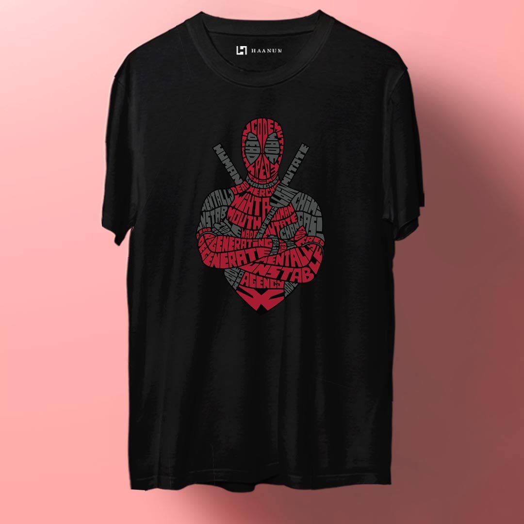 Deadpool Round Neck Half Sleeve Unisex T-shirt