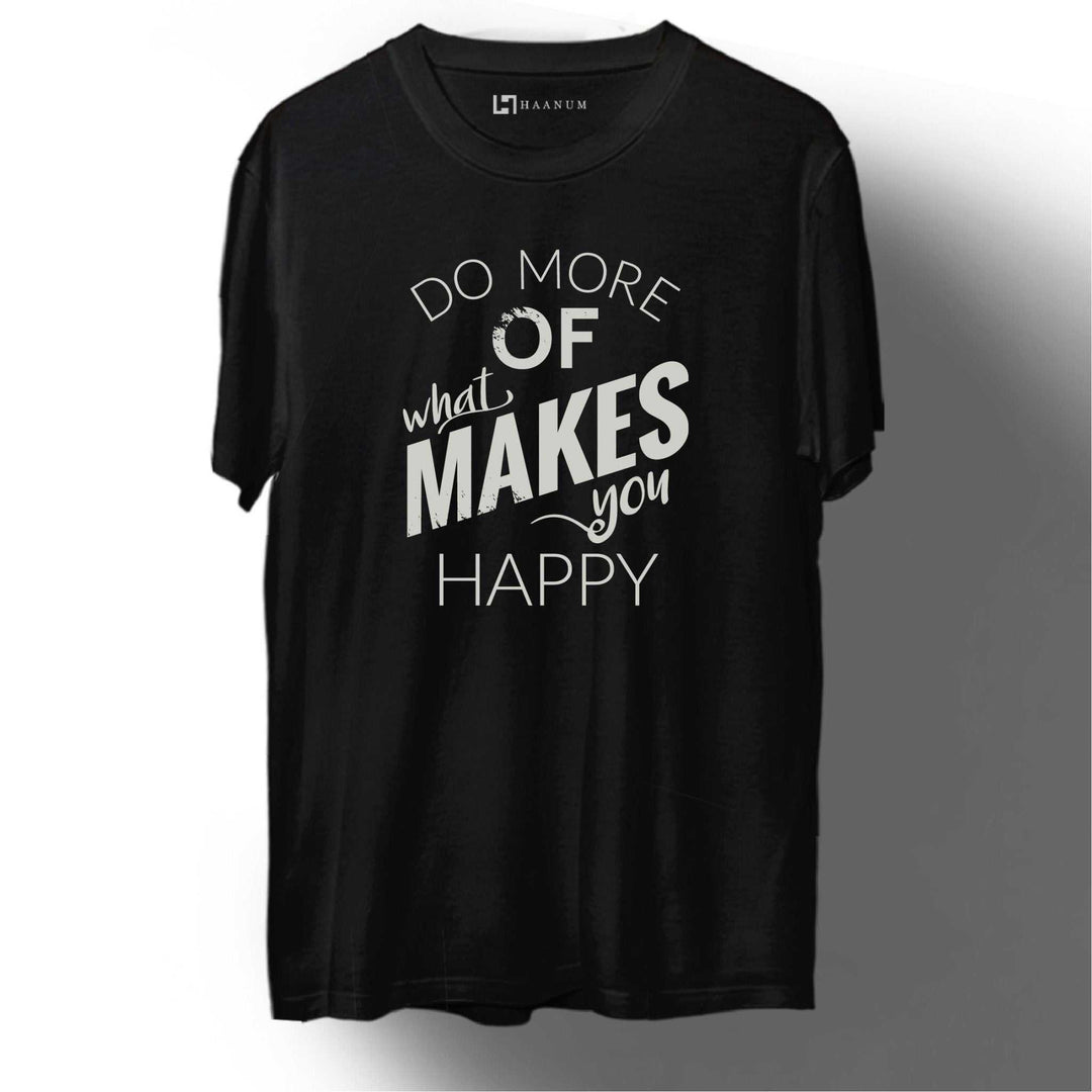 Do More Round Neck Half Sleeve Unisex T-Shirt - Haanum