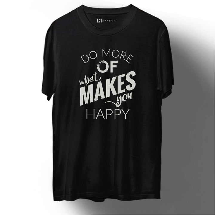 Do More Round Neck Half Sleeve Unisex T-Shirt - Haanum
