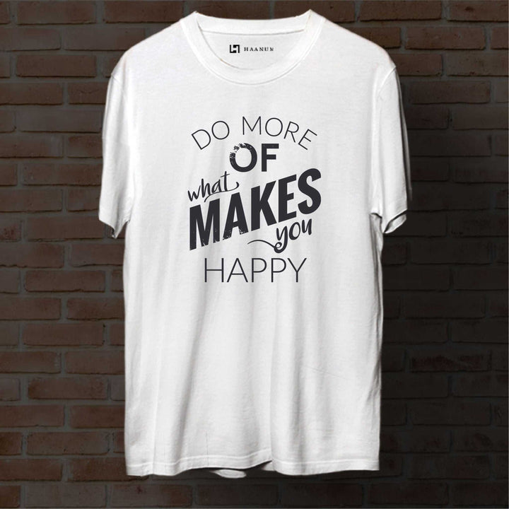 Do More Round Neck Half Sleeve Unisex T-Shirt - Haanum