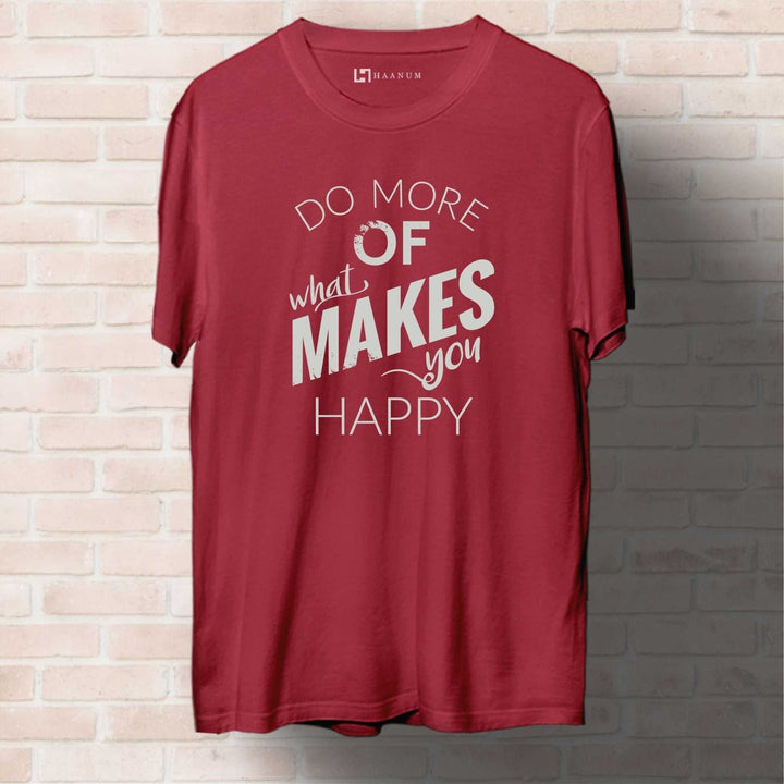 Do More Round Neck Half Sleeve Unisex T-Shirt - Haanum