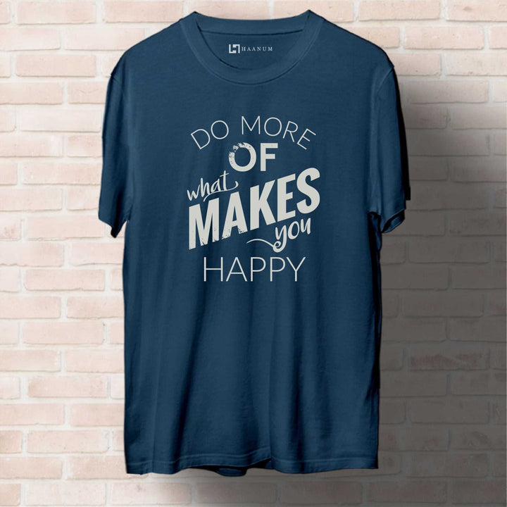 Do More Round Neck Half Sleeve Unisex T-Shirt - Haanum
