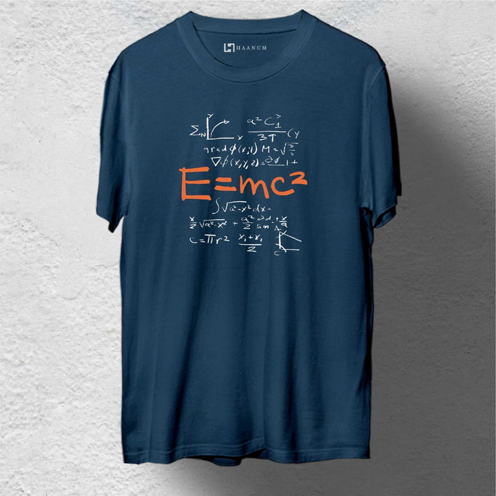 Einstein's Equation Round Neck Half Sleeve Unisex T-Shirt