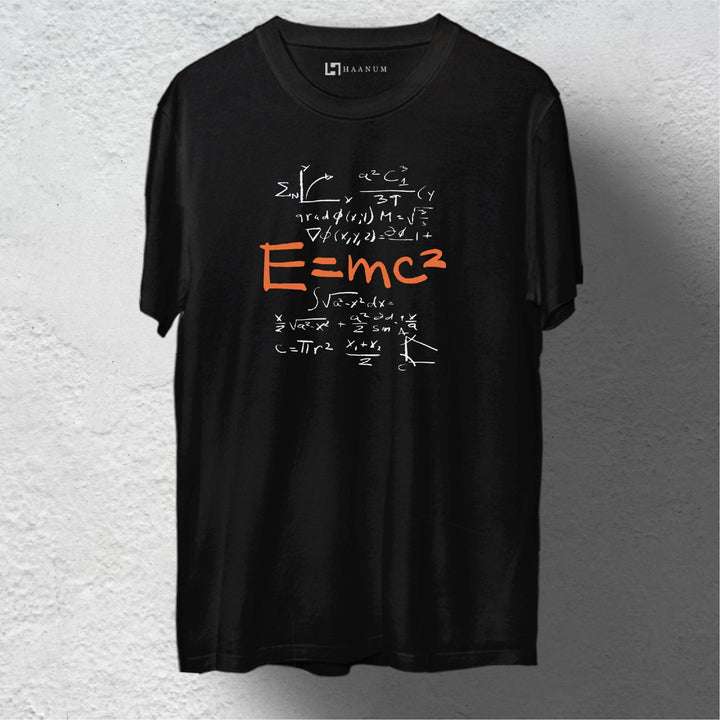 Einstein's Equation Round Neck Half Sleeve Unisex T-Shirt