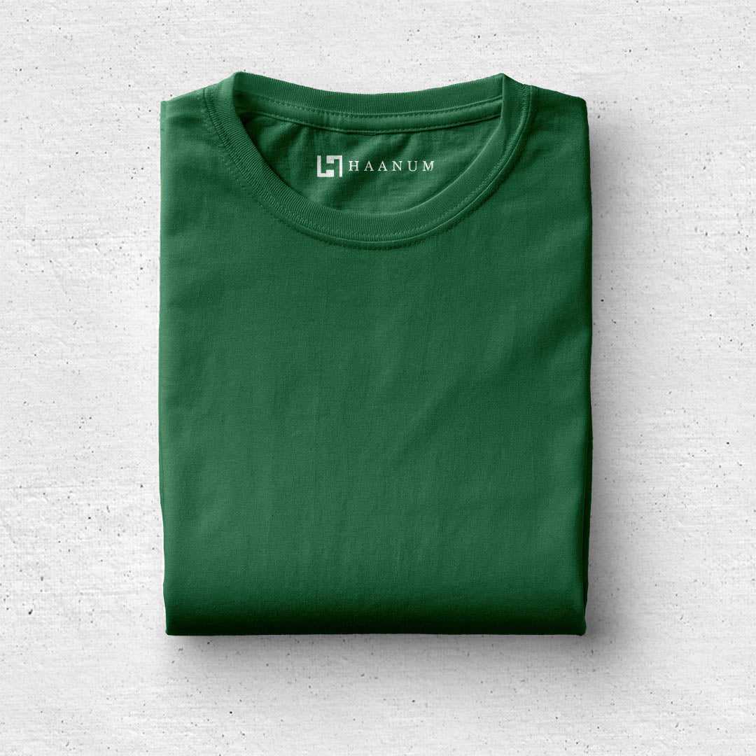 Green Crew Neck  Half Sleeve Unisex T-Shirt