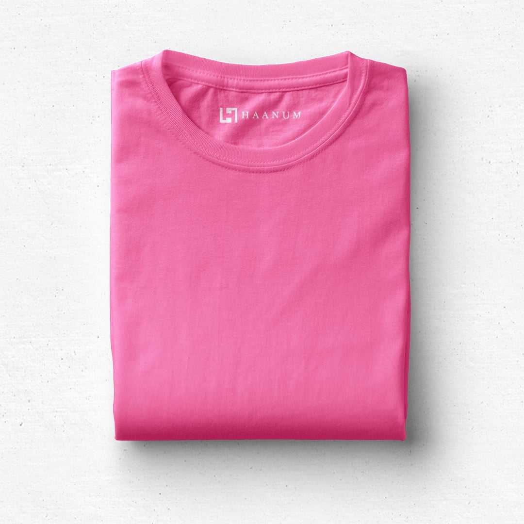 Haute Pink Crew Neck  Half Sleeve Unisex  T-shirt