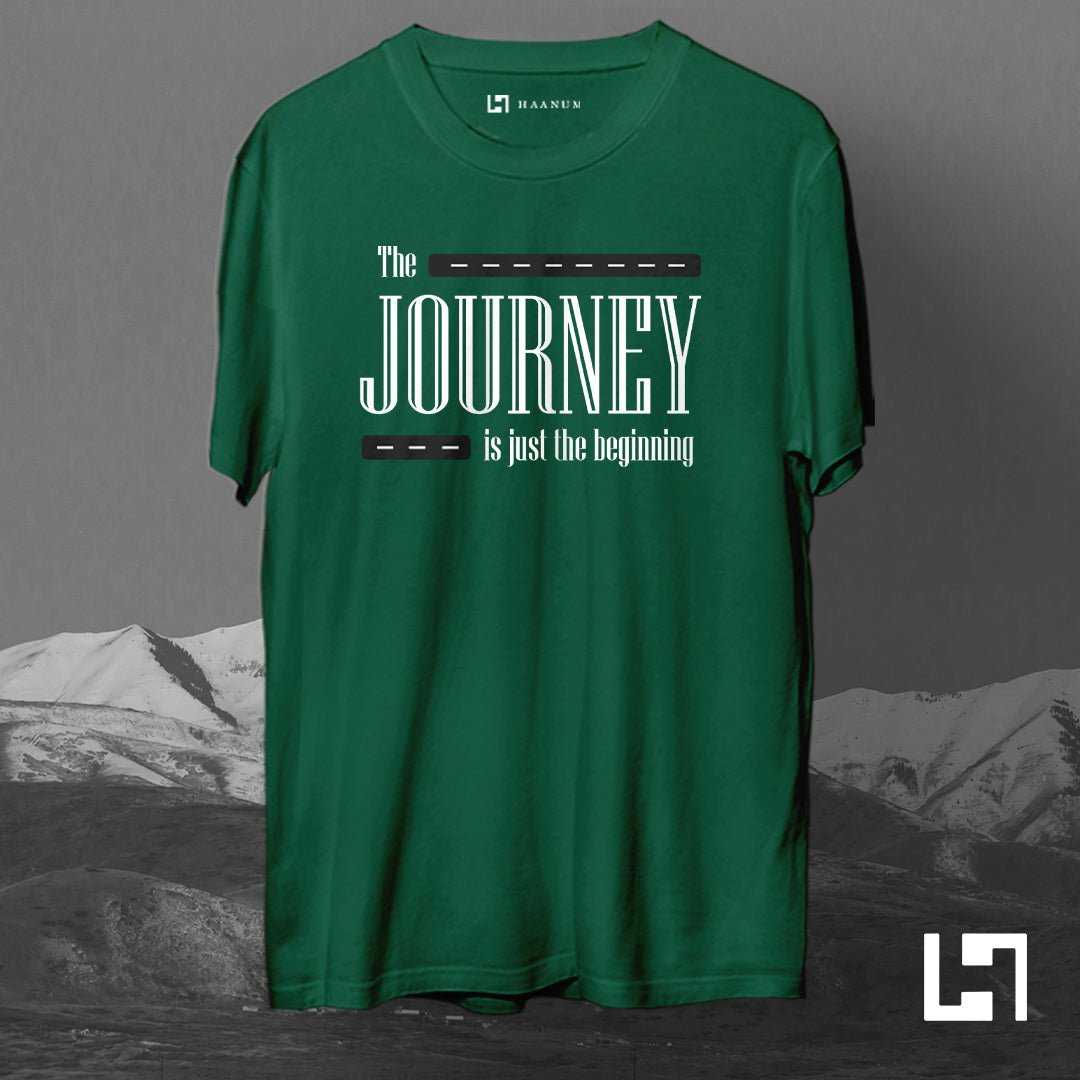 Journey Crew Neck  Half Sleeve Unisex T shirt - Haanum
