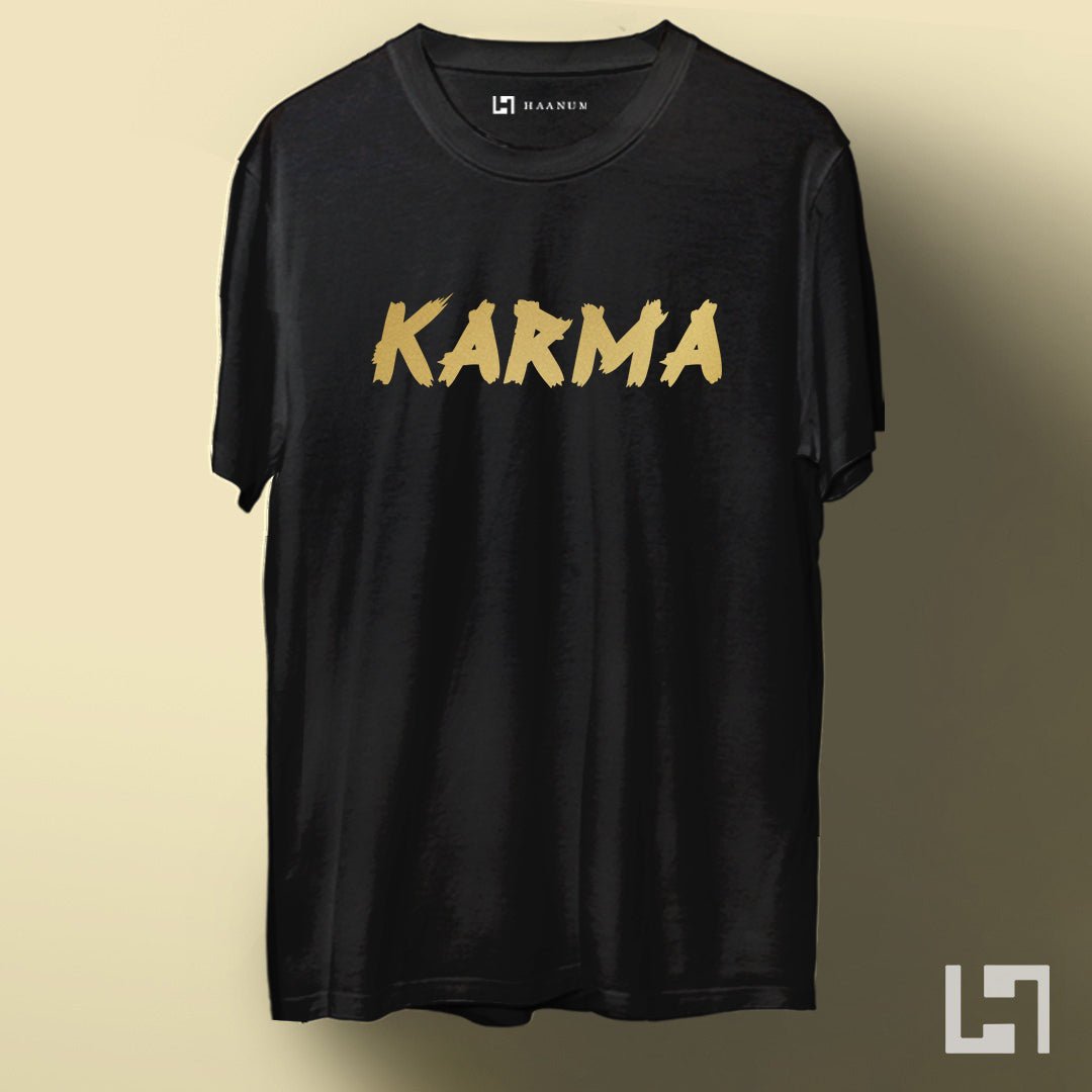Karma Round Neck Sleeve Unisex T-Shirt