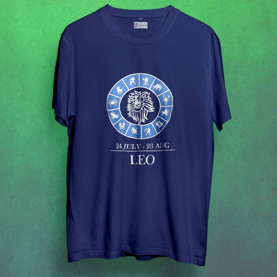 Leo Round Neck Sleeve Unisex T-Shirt