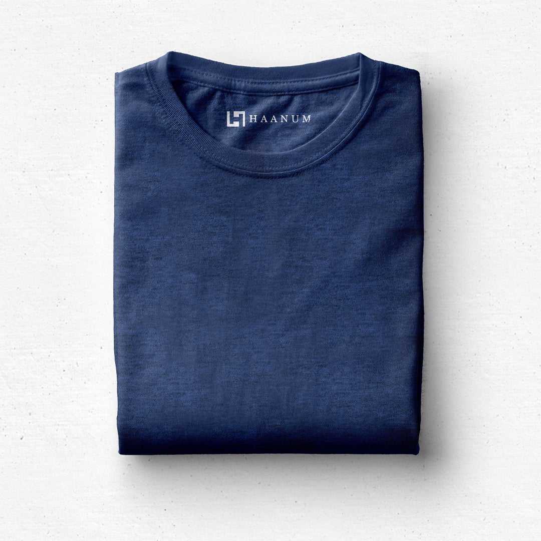 Midnight Blue Crew Neck  Half Sleeve Unisex T-shirt