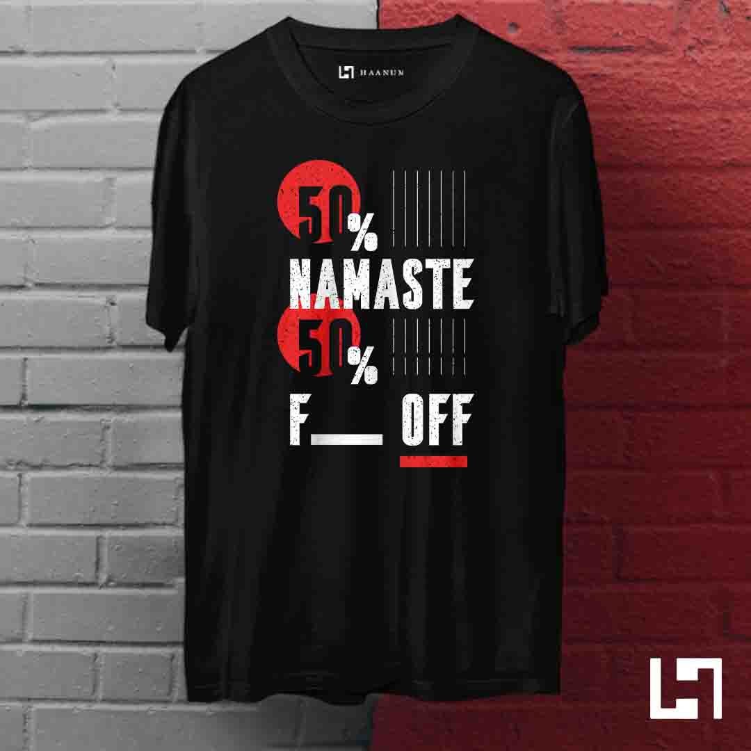Namaste OR F Off Crew Neck  Half Sleeve Unisex T-Shirt