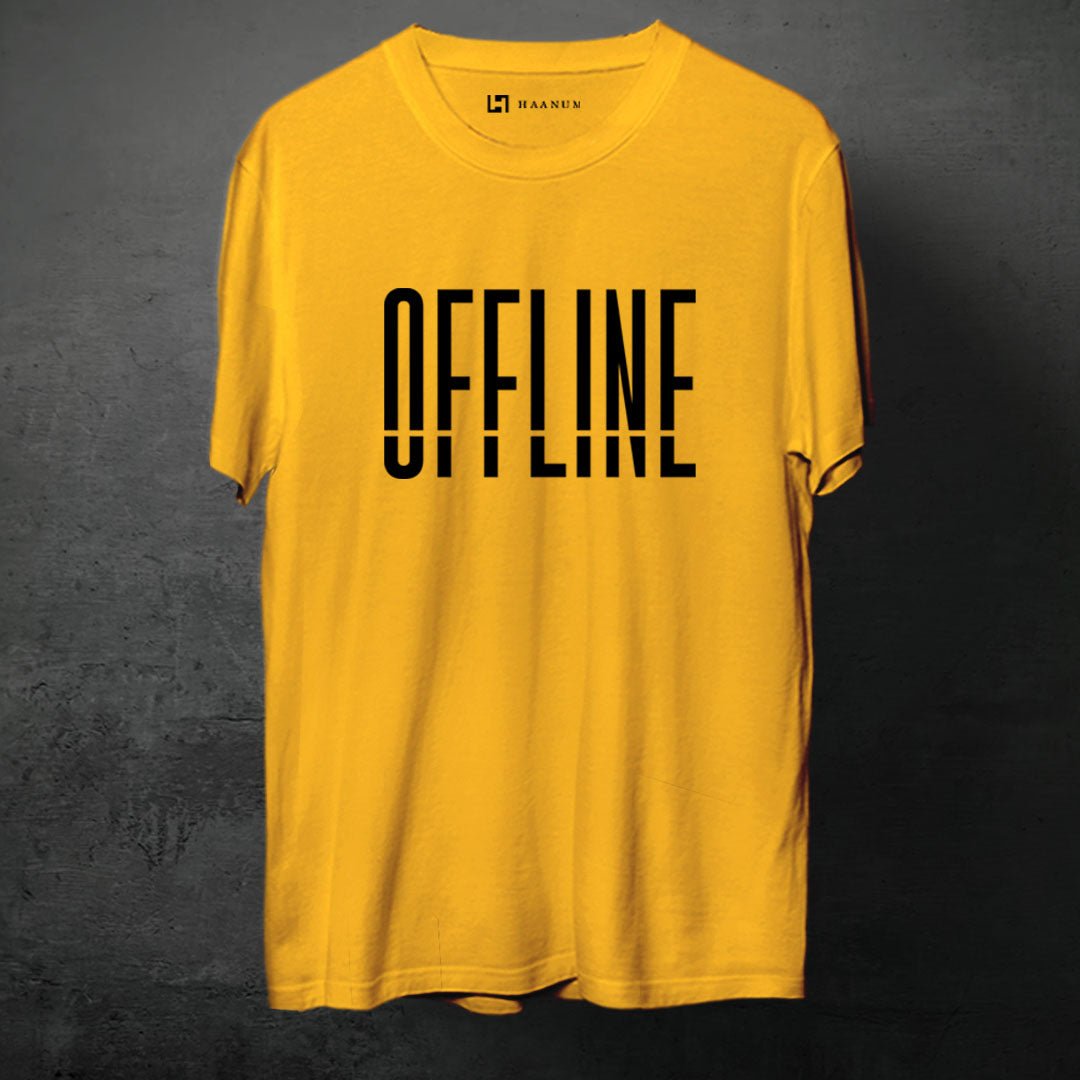 OFFLINE Round Neck Half Sleeve Unisex T-Shirt