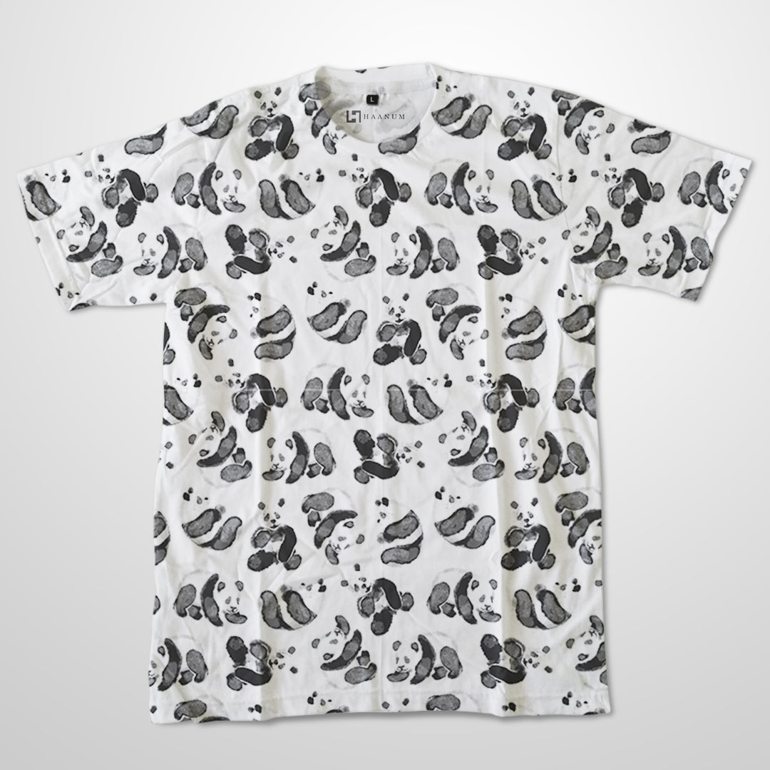 Pandas Full Print Half Sleeve Unisex T-Shirt